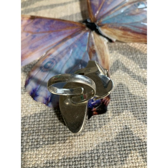 Sterling Silver 925 Amethyst Humming Bird Ring - Picture 5 of 5